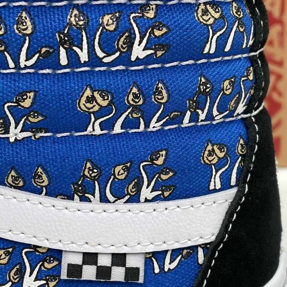 Palace x Vans Blue P Shroom Skate SK8-Hi L Mens Size 9.5 Skateboard Sneakers - Picture 5 of 11